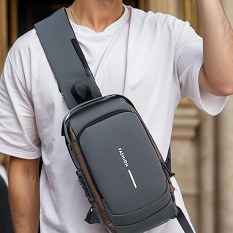 Bolso de Pecho Antirrobo con Carga USB